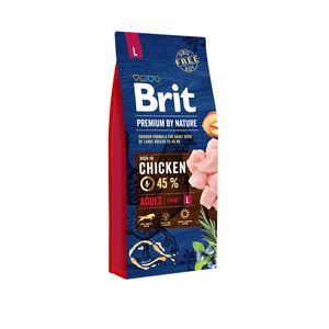 Brit premium by nature adult large 15 KG