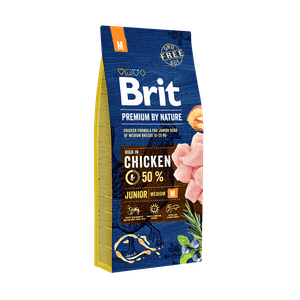 Brit premium by nature junior medium 15 KG