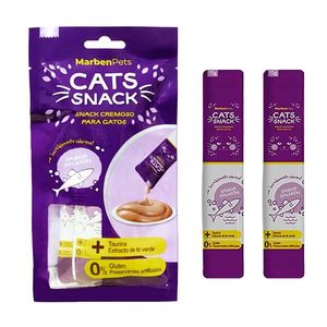 Cats snack tubito cremso salmón