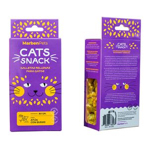 Cats snack galletas rellenas atún y queso