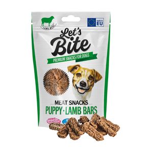 Lets bite meat snacks puppy lamb bars 80 GR