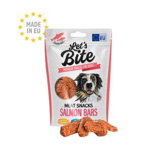 Lets bite meat snacks salmon bars 80 GR