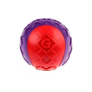 Pelota squeaker rojo/morado M