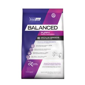 Balanced Perro Cachorro Raza Mediana 3kg