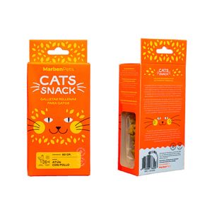 Cats snack galletas rellenas atún con pollo