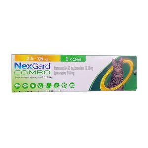 Nexgard combo gatos 2,5kg a 7,5kg