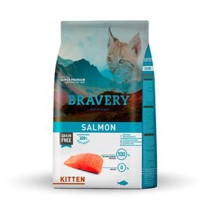Bravery gato kitten salmón 2 KG