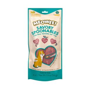 Meowee spoon salmon, tuna and krill 56 GR