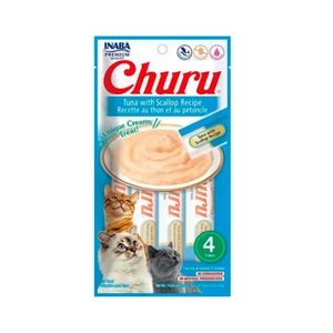 Churu cat tuna y scallop 14gr 4 tubitos