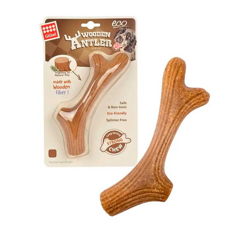 WOODEN-ANTLER-MADERA-NATURAL-SMALL-1PZ
